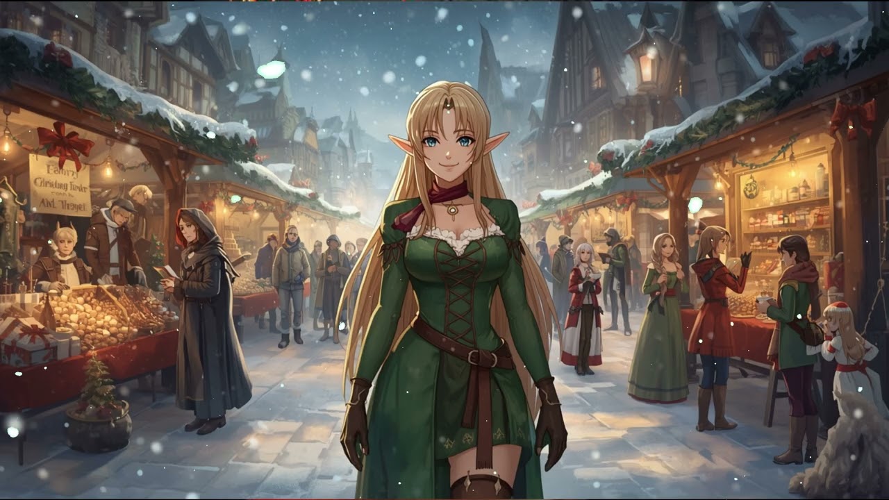 Fantasy Market Ambience for DnD: Mistletoe Market Merriment (1 Hour Fantasy Music & RPG Soundtrack)