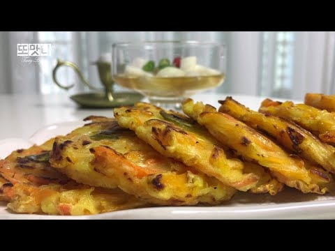 단호박 이렇게 드세요 I 🌈☔️ 비오는날 단호박전 단호박 부침개 I 단호박요리 Sweet pumpkin pancake