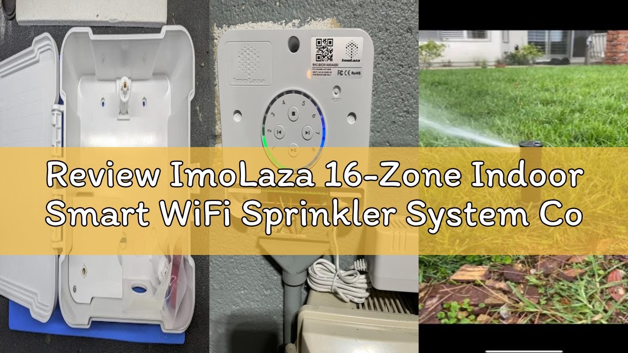 Review ImoLaza 16-Zone Indoor Smart WiFi Sprinkler System Controller, Easy Install Irrigation Timer