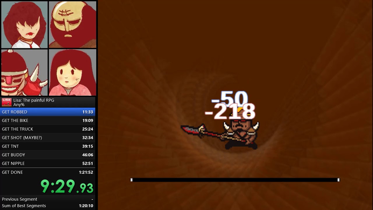 LISA: The Painful RPG  Any% Speedrun GDQ 2018 Submission (