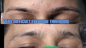 Difficult Eyebrows Threading Tutorial Step by Step for Beginners|Perfect Eyebrow Threading