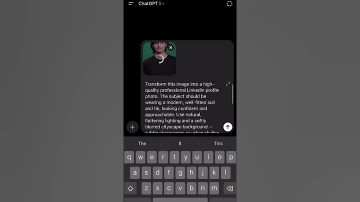Portrait photo idea with ChatGPT / P3 Your thoughts? #chatgpt #ai #prompt #trend #tutorial