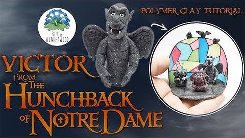 Victor from The Hunchback of Notre Dame - Gargoyles Polymer Clay Tutorial