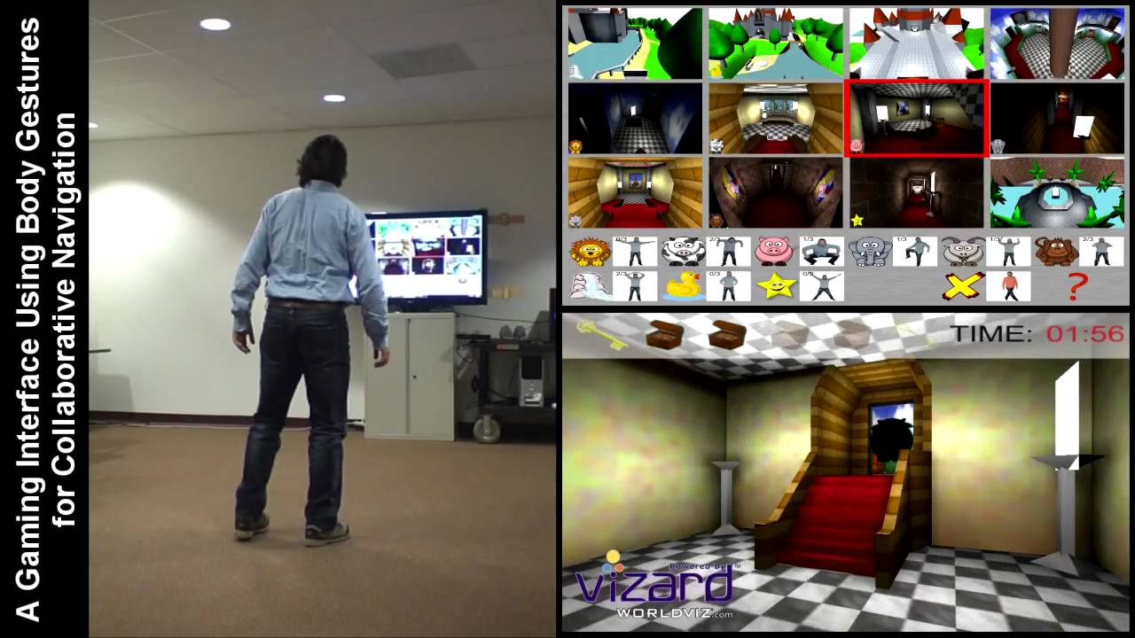 3DUI Contest 2012 - A Gaming Interface Using Body Gestures for Collaborative Navigation