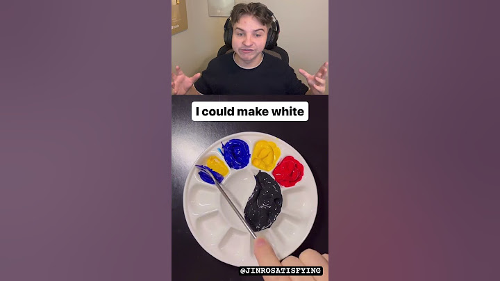 Can make color white with blue, yellow and red