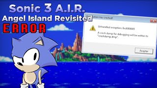 Sonic 3 Air Error 0Xc0000005 Solución