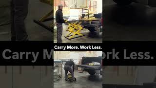 Carry More. Work Less #diy #worksmarternotharder #scissorlift #easylifting #timesavertools