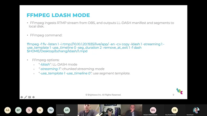 Seattle Video Tech November 2020: Low-latency DASH Streaming Using Open Source Tools
