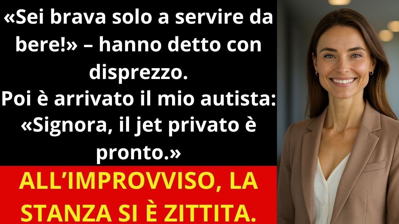 Mi hanno fatto lavorare come cameriera alla festa della mamma….poi il mio autista mi ha chiamata……..