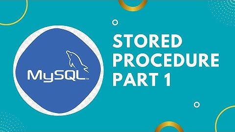 MySQL stored procedure # 1