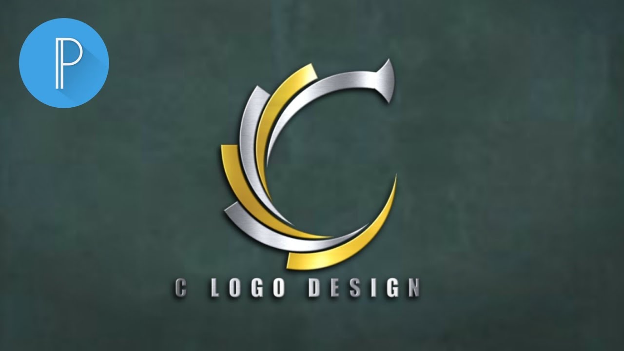 C Style Logo Design || How To Make Design Logo || On Pixellab App