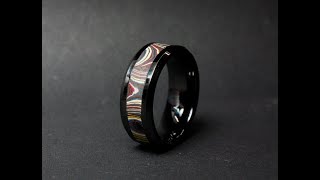 Making of the ceramic Corvette Fordite ring