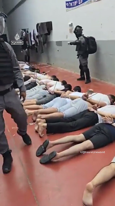 Israeli officers humiliate Palestinians in Megiddo prison | AJ #shorts