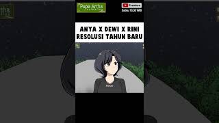 Anya X Dewi X Rini Resolusi Tahun Baru animasisekolah dramaanimasi fyp