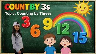 Count by 3s to 99 | Counting by Threes Song | Kids Counting Songs | Learn Numbers for Kids