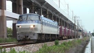 【山陽本線】JR貨物　EF66-108号機牽引　2081レ貨物列車