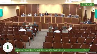 July 13th, 2026 - Livingston Township Council Meeting