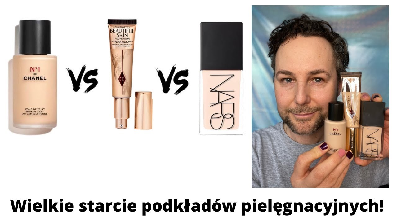 Mega porównanie podkładów pielęgnacyjnych od Chanel, NARS i Charlotte Tilbury! Który to ze-beściak?