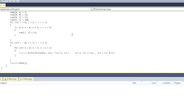 C# Beginner Programming Arrays; Multiple Dimensional Arrays Part 10-3