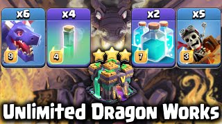 Dragons Are Simply Too Powerful! War Wrecks Th14 Dragon Strategy Confirm 3 Stars - Clash Of Clans screenshot 1