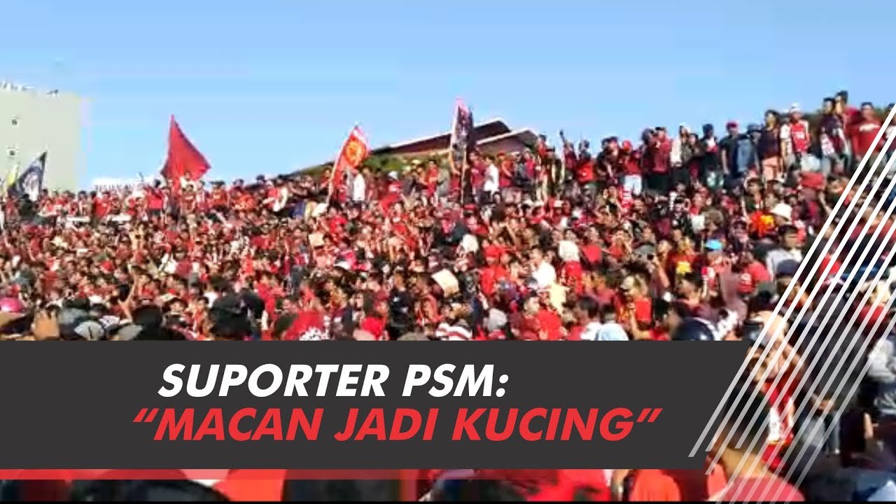Lagu Macan Jadi Kucing Menggema di Stadion Andi Mattalatta Makassar