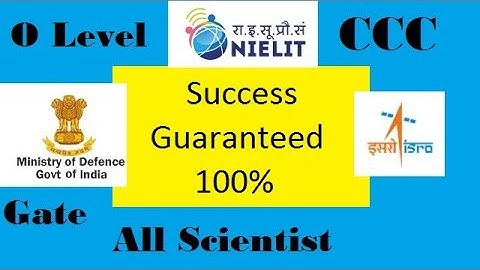 NIELIT DRDO ISRO Scientist Assistant O level A B C Levels Computer Science MCQs pdf free