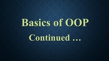 Lesson 2 -  Basics of OOP _ Continued ...  [ JAVA for beginners ]