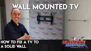 Как повесить телевизор на сплошную стену | закрепить телевизор на стене