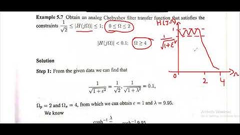 JNTUK R16 III ECEIISEM DIGITAL SIGNAL PROCESSING UNIT3  NUMERICAL EXAMPLES ON  CHEBYSHEV FILTER  PAR