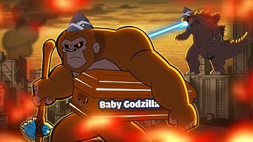 WHAT IF GODZILLA vs KONG ENDED LIKE THIS || Coffin Dance Song Meme Cover