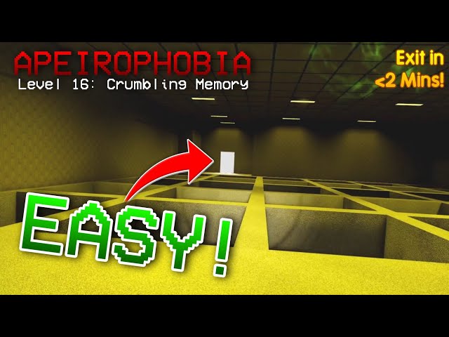 Level 16: Crumbling Memory, Apeirophobia Roblox Wiki