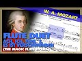 W a mozart  ach ich fhls es ist verschwunden flute duet magic flute  sheet music