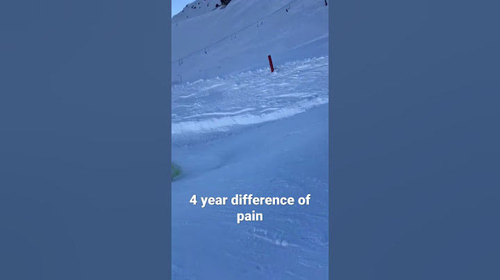 My snowboarding fails 4 year difference
