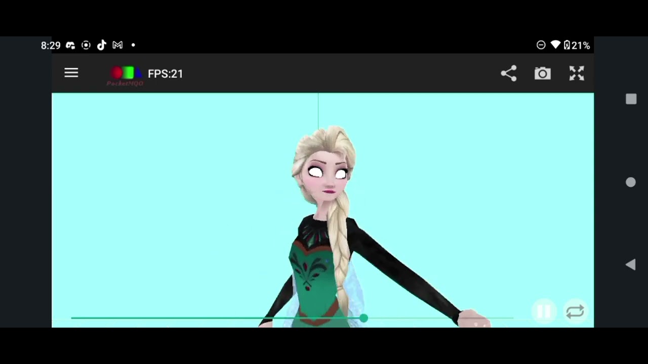 MMD creepy elsa dl