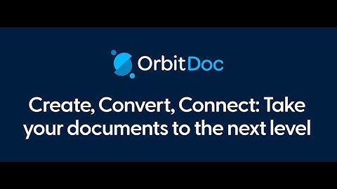 Edit A PDF With OrbitNOTE