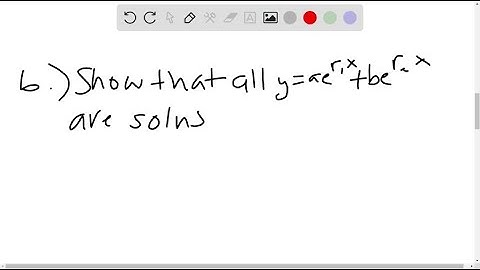 (a) For what values of r does the function y=e^r x satisfy the differential equation 2 y^