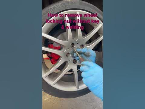 How to remove wheel locking nut without key & welding #youtubeshorts #