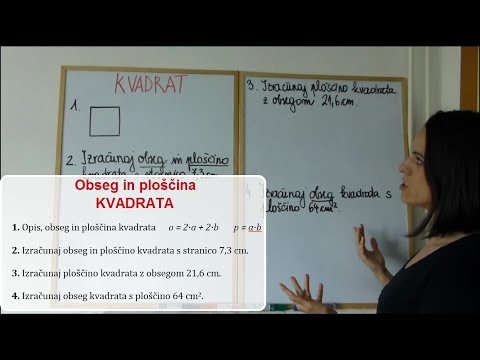 Video: Kako Izračunati Obseg Kvadrata