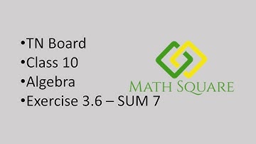 TN Samacheer| 10th Maths |Ch-3 Algebra |Addition & Subtraction of Rational Expressions| Ex 3.6-SUM 7