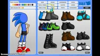 How to make sonic the hedgehog in furry dollmaker