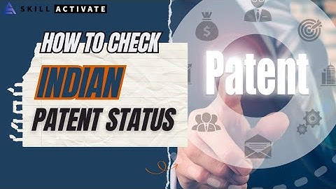 HOW TO CHECK INDIAN #patent #application  STATUS CHECKING