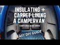 HOW TO CARPET AND INSULATE A CADDY MAXI MICRO CAMPER WITH 4-WAY STRETCH CARPET