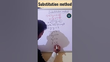 Substitution method (linear equation in two variable) class 10th Ex-3.3 #educational #dogra #learn