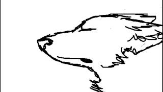 Wolf head ear twitch practice animation