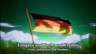 The national anthem of Germany, Das Lied der Deutschen, instrumental singalong