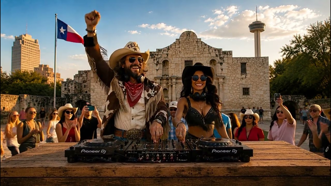 Texas Country House 🤠🎧 | Cowboy DJs Live at The Alamo | Sunset Festival Vibes 2026