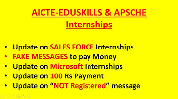 APSCHE Internships Update