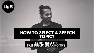 How to select a speech topic?