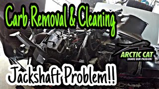 1996 Arctic Cat Jag Deluxe 440cc (Carburetor Cleaning, Worn Jackshaft & Bearing Removal)