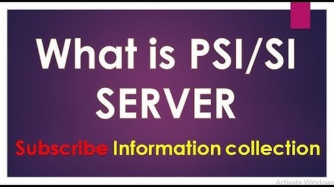 what is PSI/SI  server in Digital Headend by information collection